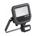 Ledvance LED Strålkastare Aluminium Svart 17W 2400lm 100D - 840 Kallvit | IP65 - Rörelse- Och Ljussensor - Symmetrisk