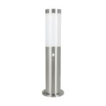 Eglo Piedestallampa Helsinki Rostfritt Stål | IP44 - Passande för 1x E27 - Rörelsesensor