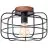 Brilliant Gwen Taklampa Metall Trä Svart | 300mm - Passande för 1x E27