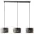 Brilliant Tyas Pendellampa Metall Svart Guld | Passande för 3x E27