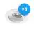 Flerpack 6x Noxion Infälld Spot Vision MR16 Lutningsbar Vit | Utskärning   69mm - GU10 Sockel