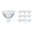 Flerpack 10x Philips Corepro LED Spot GU5.3 MR16 4.4W 345lm 36D - 827 Extra Varm Vit | Ersättare 35W