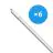 Flerpack 6x Bright Choice LED Allmänbruksarmatur Vattentät 27W 2970lm - 840 Kallvit | 150cm