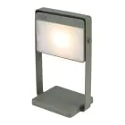 Nordlux Bordslampa Saulio Aluminium Grön 3.5W 200lm - 830 Varm Vit | IP44 - 3-Stegs Dimbar - Solar